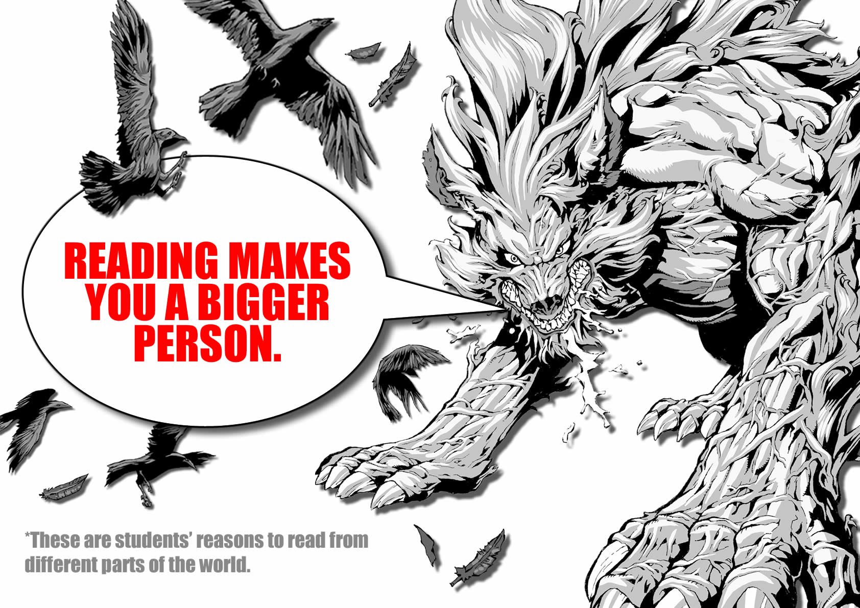 #ReasonsToRead - Reading makes you a bigger person.